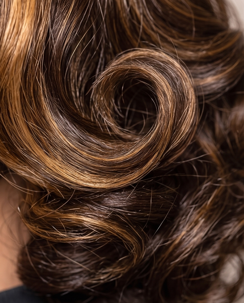 Maya Lace Front Bounce Curl Wig with Highlights - Image 3