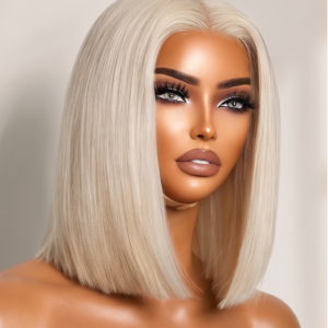 Platinum Blonde Bob Lace Wig