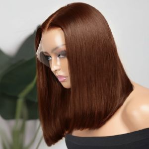 8” Vietnamese Bone Straight 5x5 Lace Closure Wig
